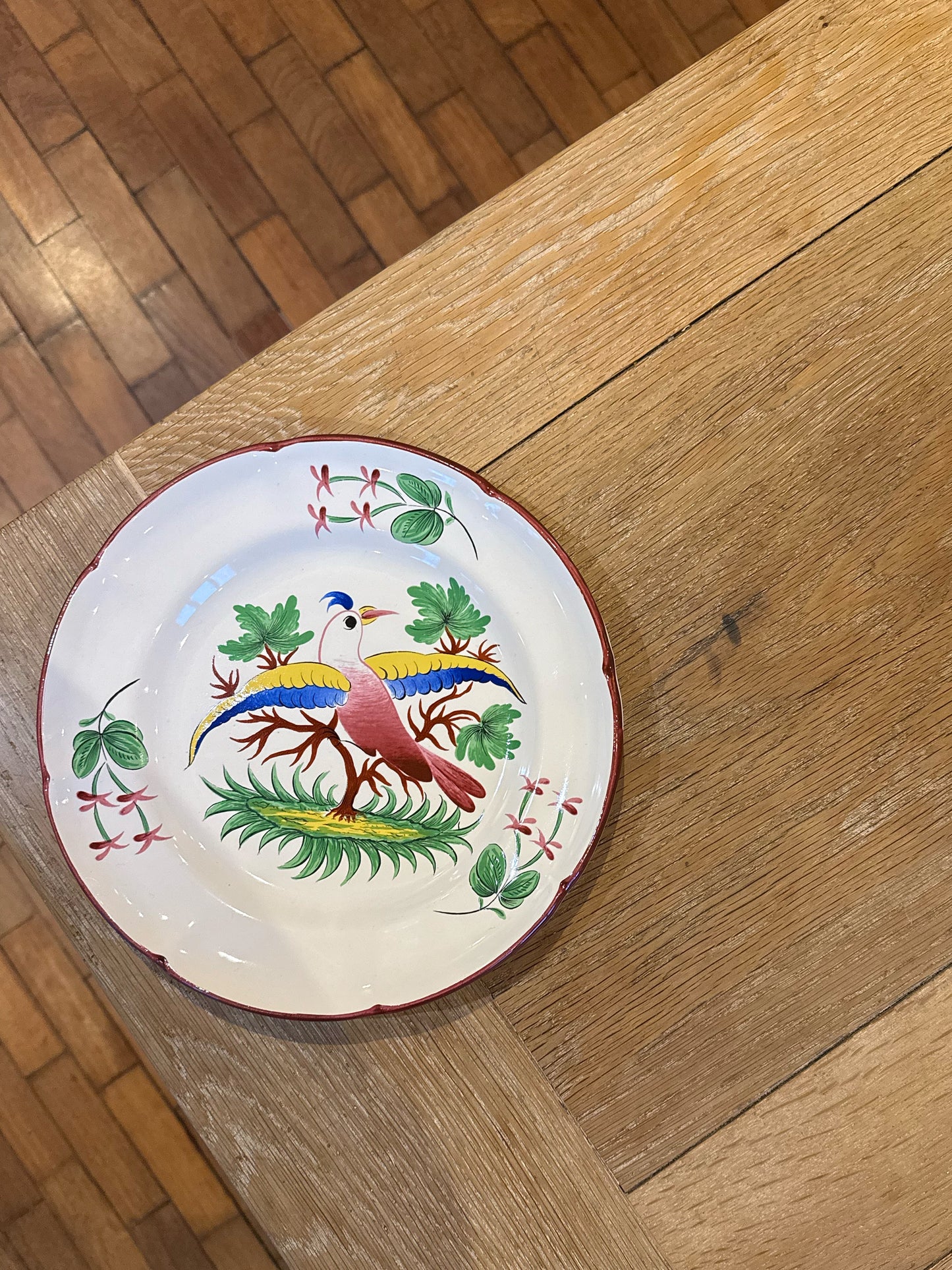 Hand Painted Saint Clément Plate