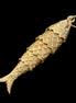 Solid 9CT Articulated Fish Pendant