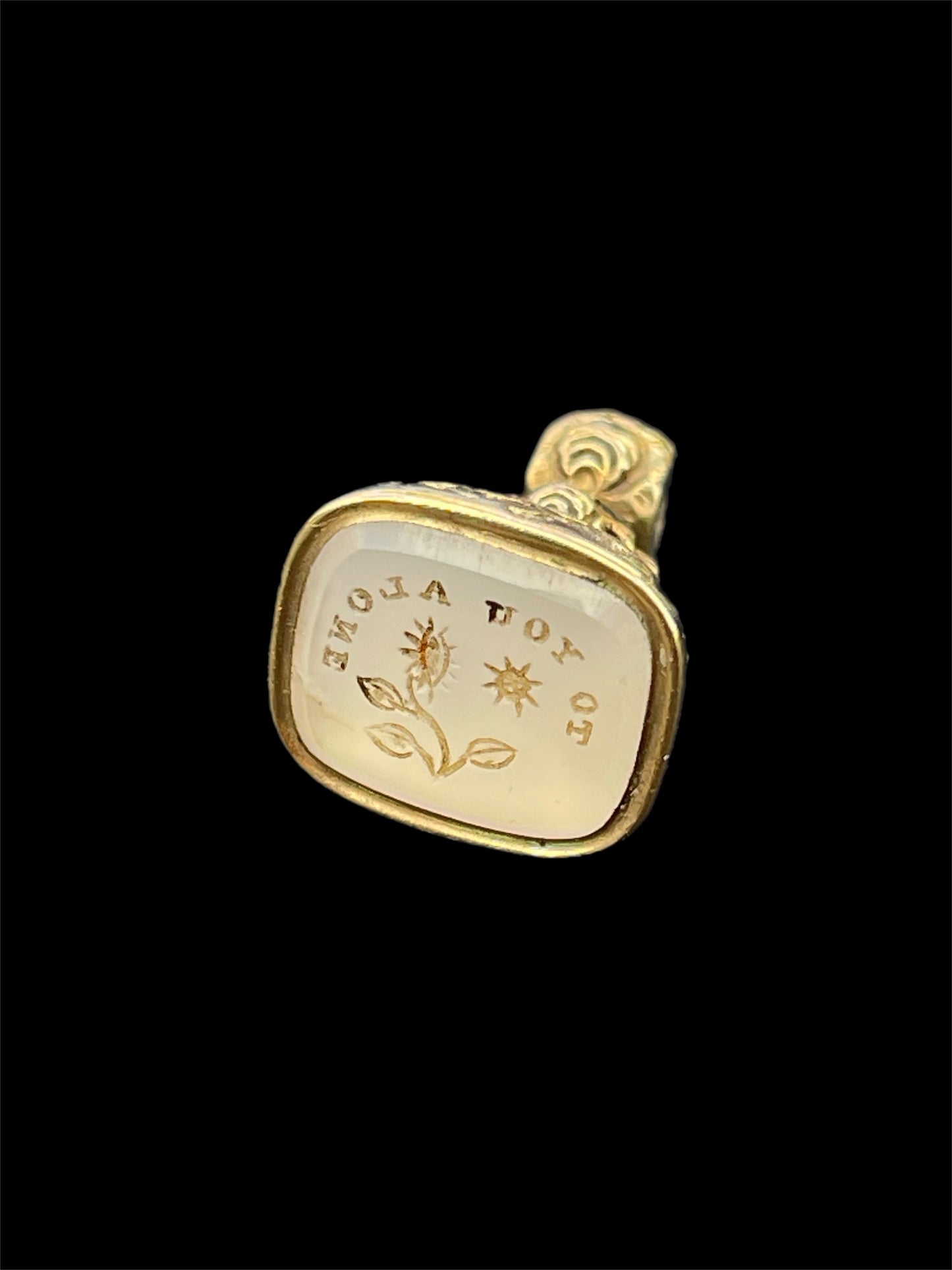 Georgian Gold Fob 'To You Alone'
