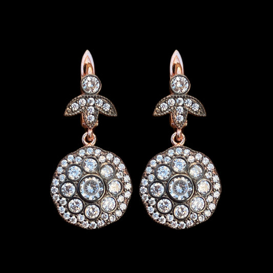 Antique Style Target Small Earrings