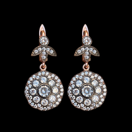 Antique Style Target Small Earrings