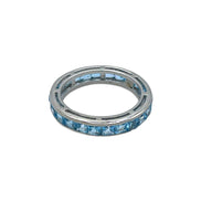 'Swiss Blue' Topaz Full Eternity Ring