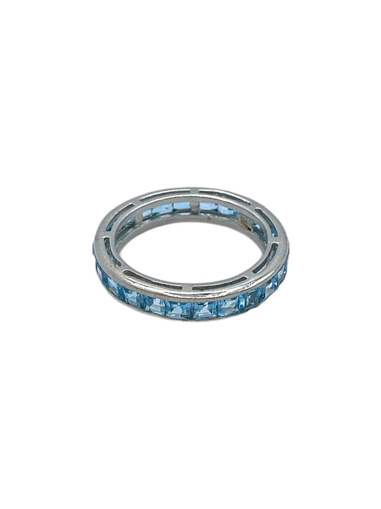 'Swiss Blue' Topaz Full Eternity Ring