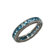 'Swiss Blue' Topaz Full Eternity Ring