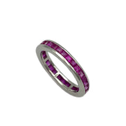 'Vivid Ruby' Full Eternity Ring