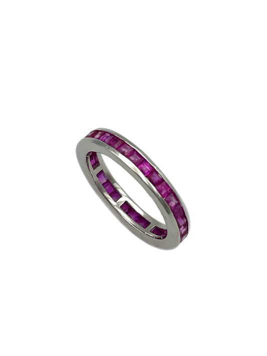 'Vivid Ruby' Full Eternity Ring