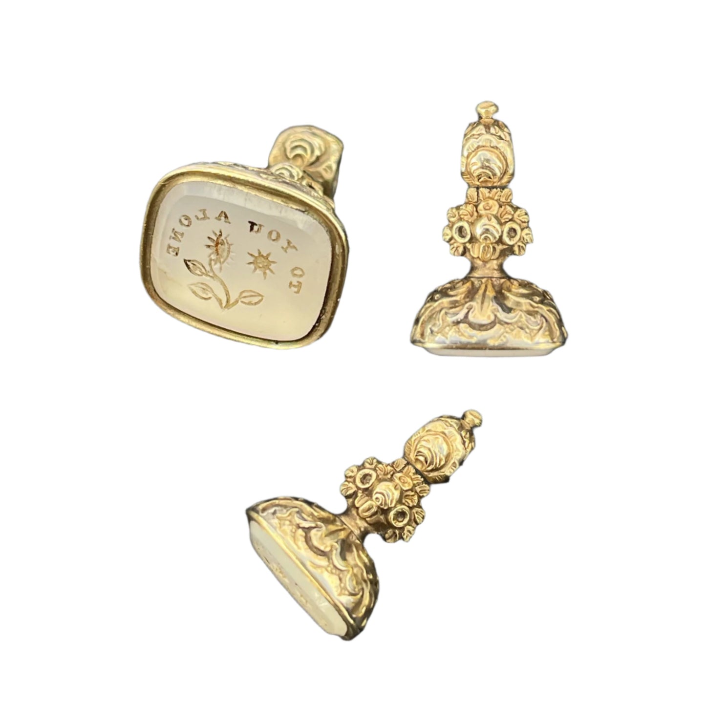 Georgian Gold Fob 'To You Alone'