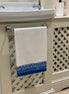 Blue Geometric Hand Block Printed Hand Towel