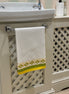Yellow & Green Diamond Hand Block Printed Hand Towel