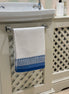 Blue Zig Zag Hand Block Printed Hand Towel