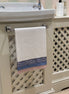 Blue & Taupe Diamond Hand Block Printed Hand Towel