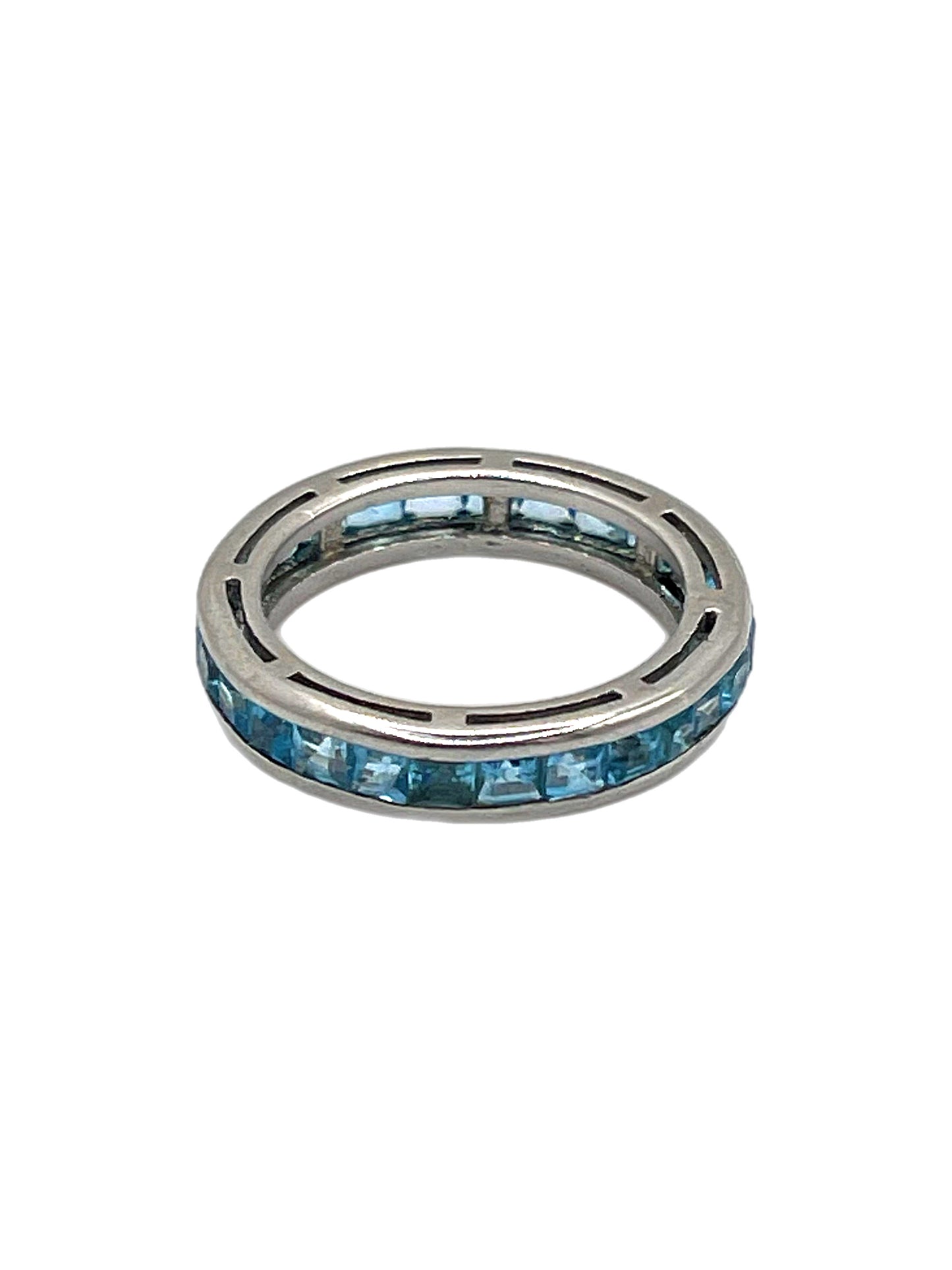 'Swiss Blue' Topaz Full Eternity Ring