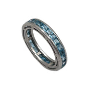 'Swiss Blue' Topaz Full Eternity Ring