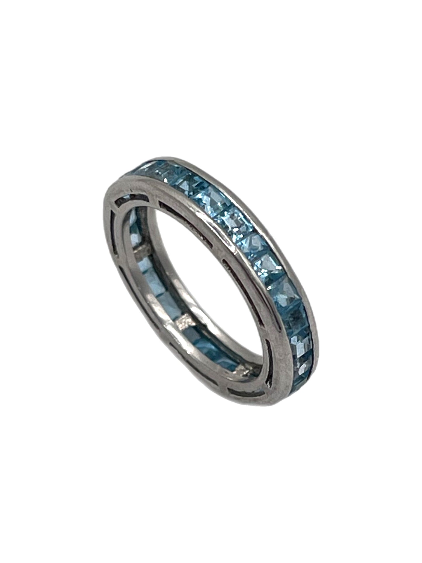 'Swiss Blue' Topaz Full Eternity Ring