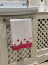 Pink Spot Hand Block Printed Hand Towel