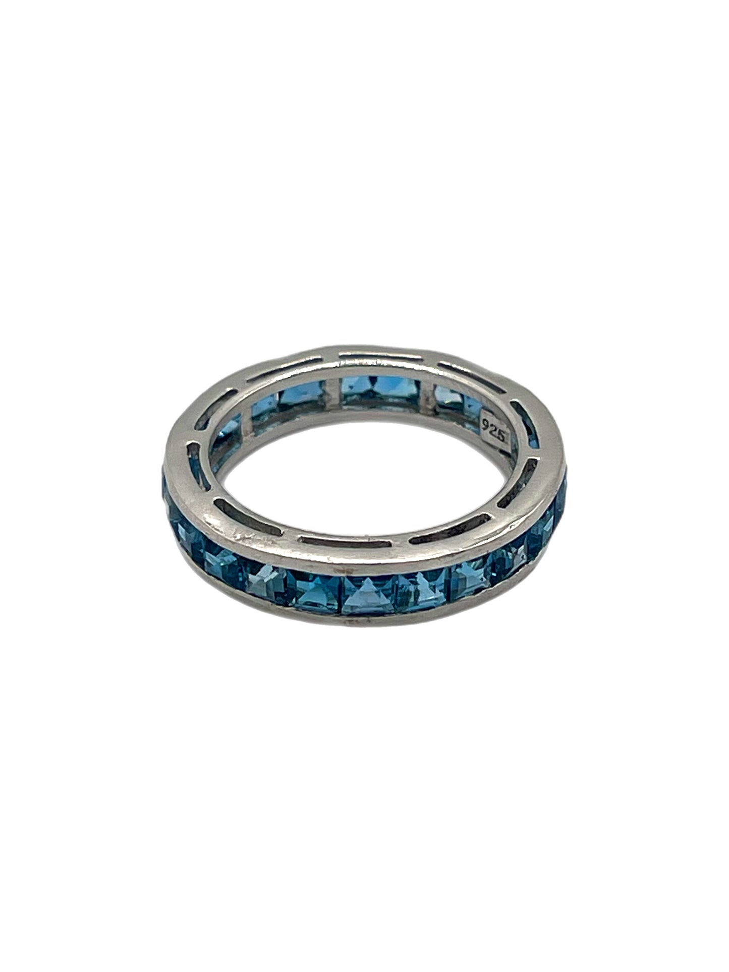 'London Blue' Topaz Full Eternity Ring