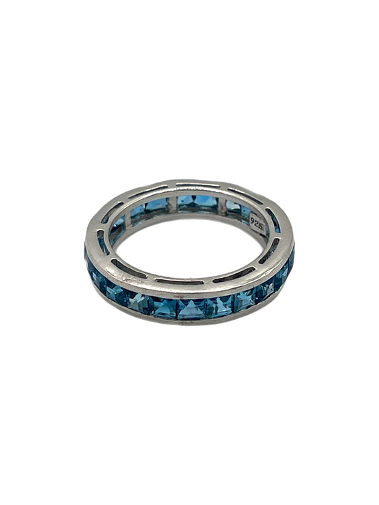 'London Blue' Topaz Full Eternity Ring