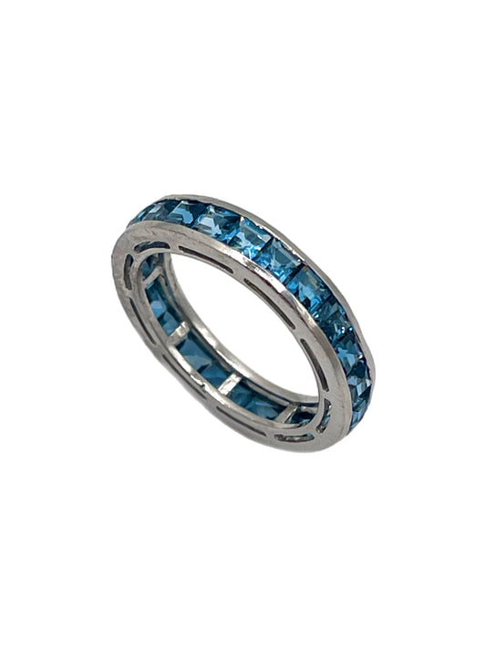 'London Blue' Topaz Full Eternity Ring