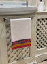 Red, Blue & Mustard Diamond Hand Block Printed Hand Towel