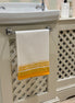 Yellow Trellis Hand Block Printed Hand Towel