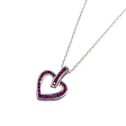 Ruby Heart Necklace