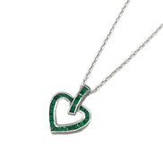 Emerald Heart Necklace