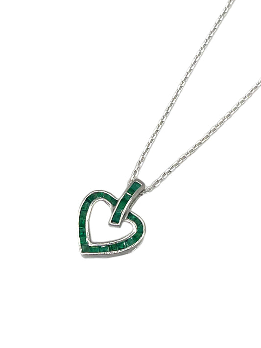 Emerald Heart Necklace