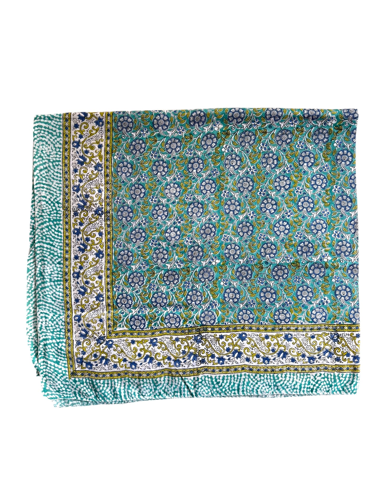 'Blue Fauna' Hand Block Printed Sarong