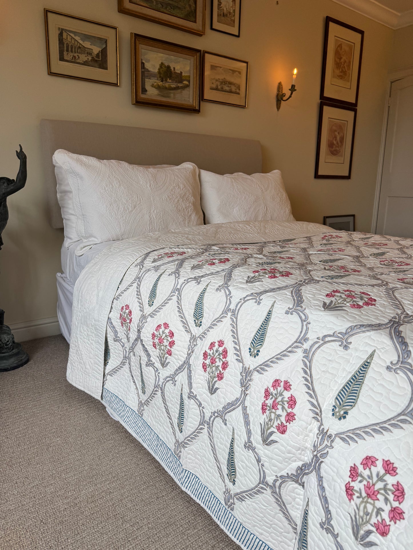 Pink Cypress Bedspread/Quilt
