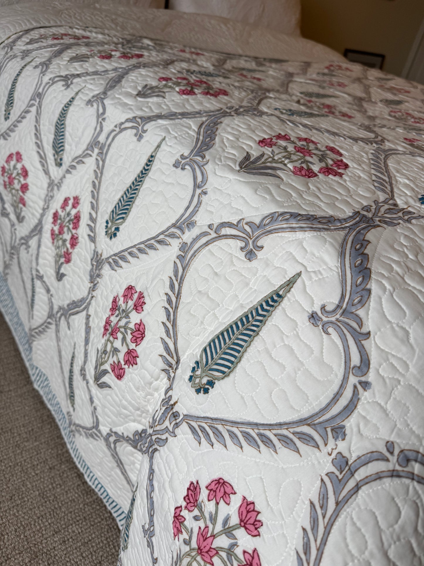 Pink Cypress Bedspread/Quilt