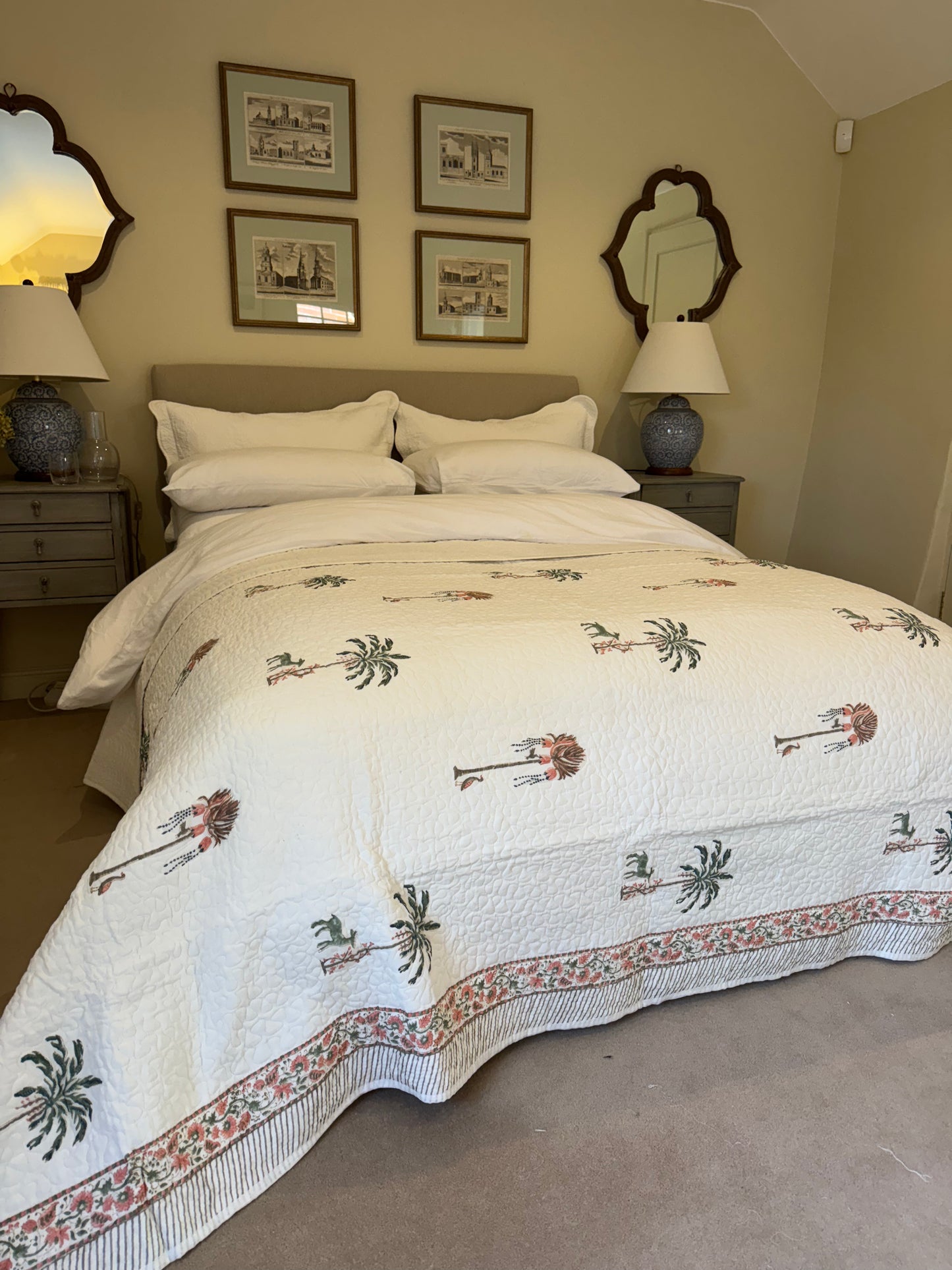 Birds & Trees Bedspread/Quilt