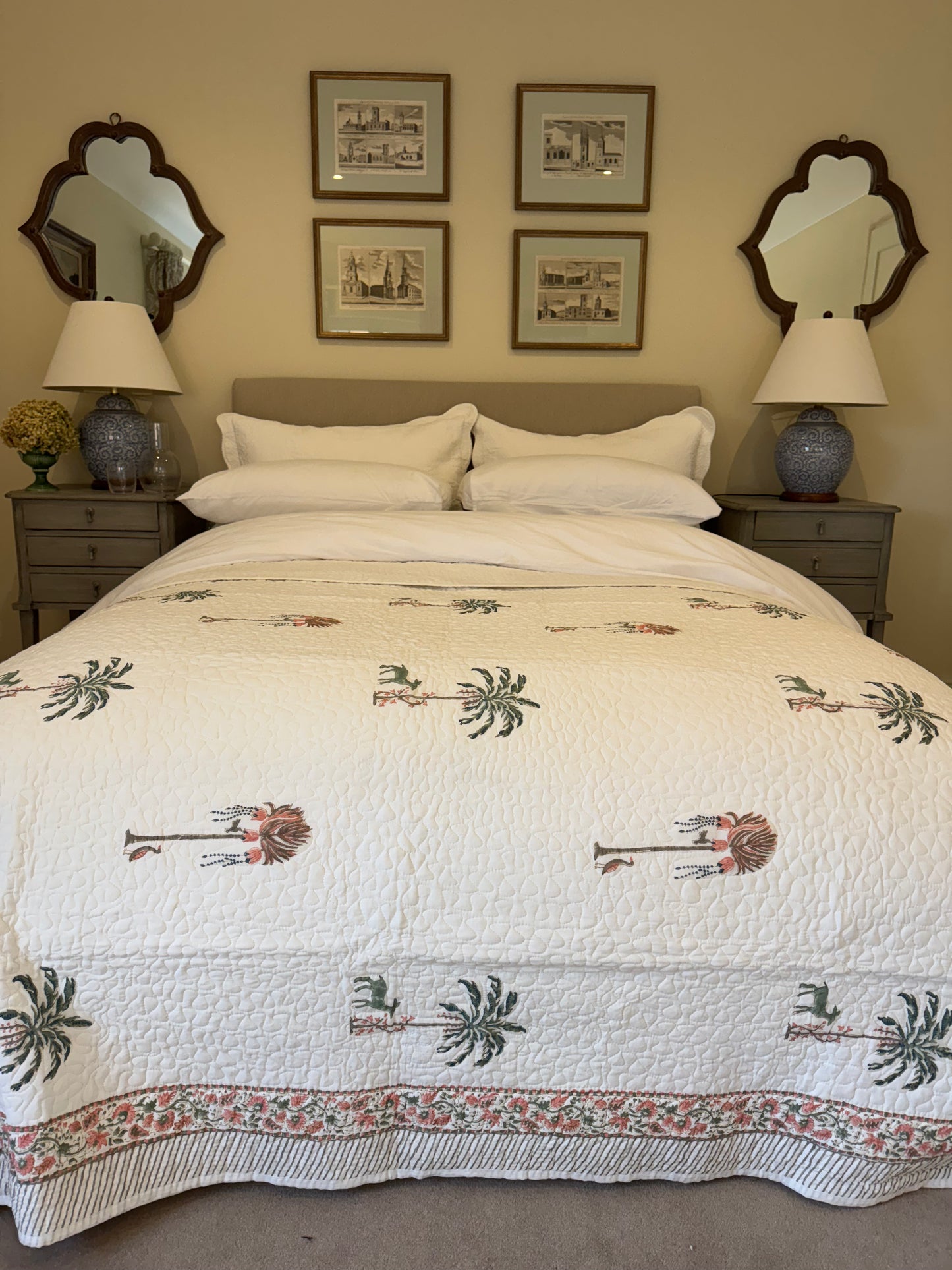Birds & Trees Bedspread/Quilt