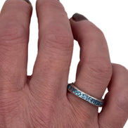 'Swiss Blue' Topaz Full Eternity Ring