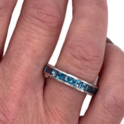 'London Blue' Topaz Full Eternity Ring