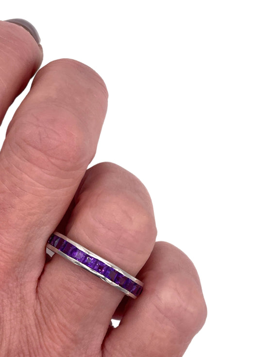 'Royal Amethyst' Full Eternity Ring
