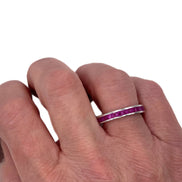 'Vivid Ruby' Full Eternity Ring