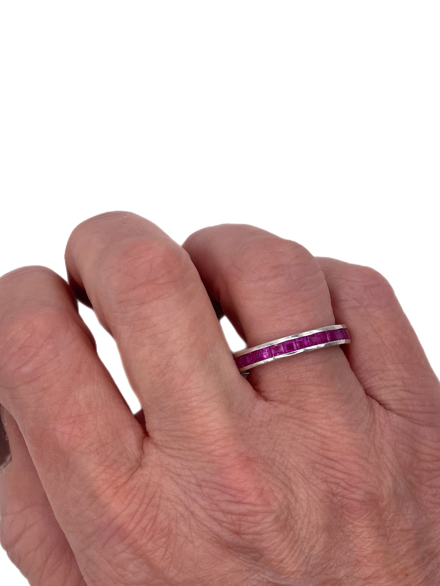 'Vivid Ruby' Full Eternity Ring