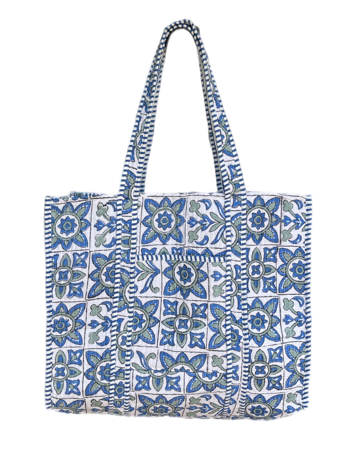 'Flower Tile' Tote Bag