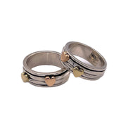 Heart Spinning Rings