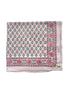 'Pale Pink Shrub' Block Printed Cotton Towel