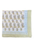 'Blue Flower' Hand Block Printed Sarong