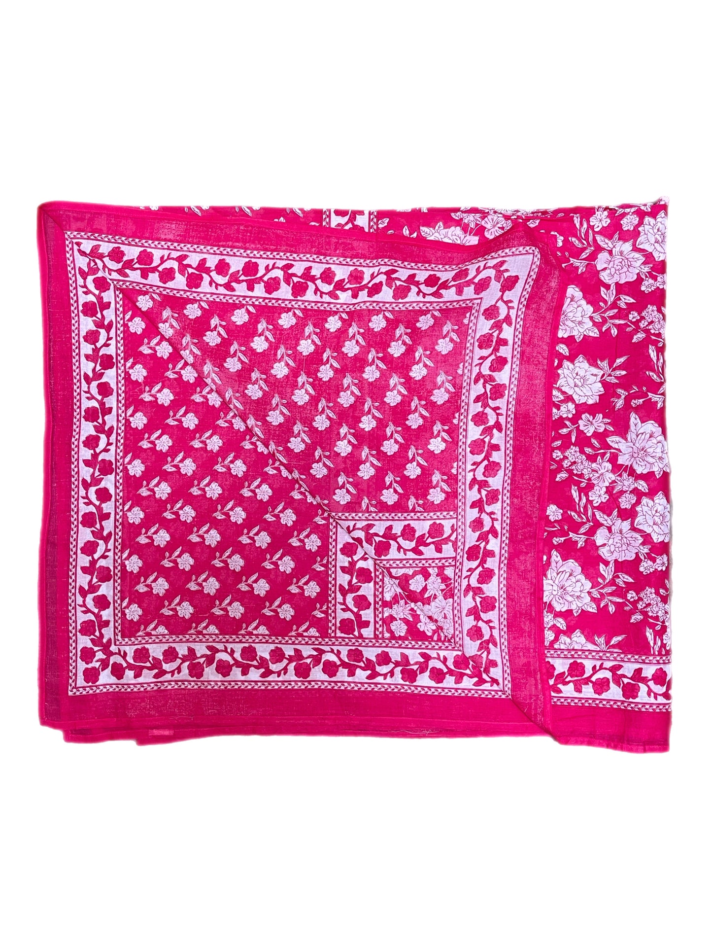 'Intense Pink Floral' Sarong