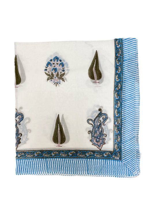 'Alexandra' Hand Block Printed Sarong