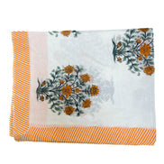 'Orange Tree' Hand Block Printed Sarong