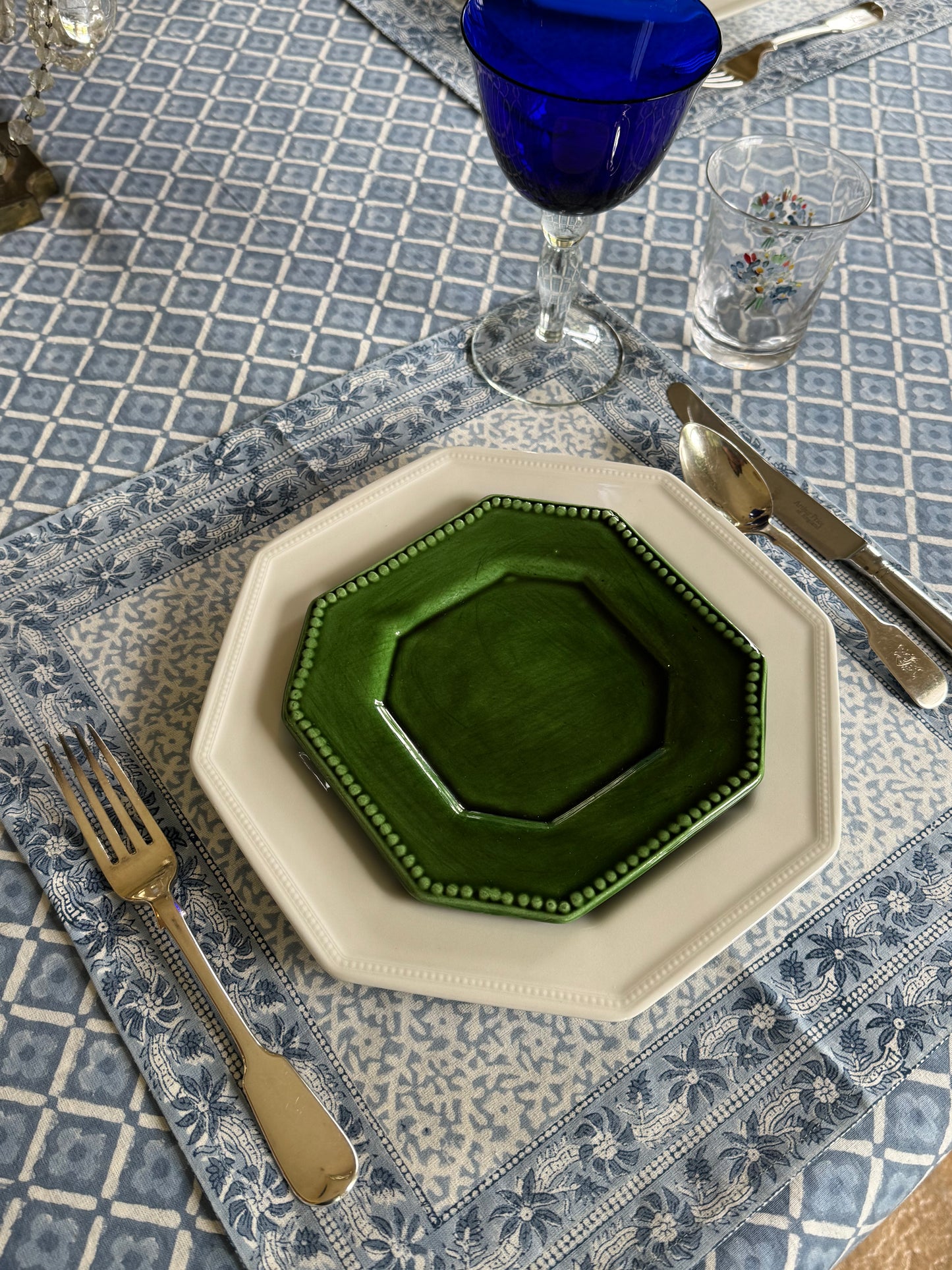 Blue Foliage Placemats - Set of 6