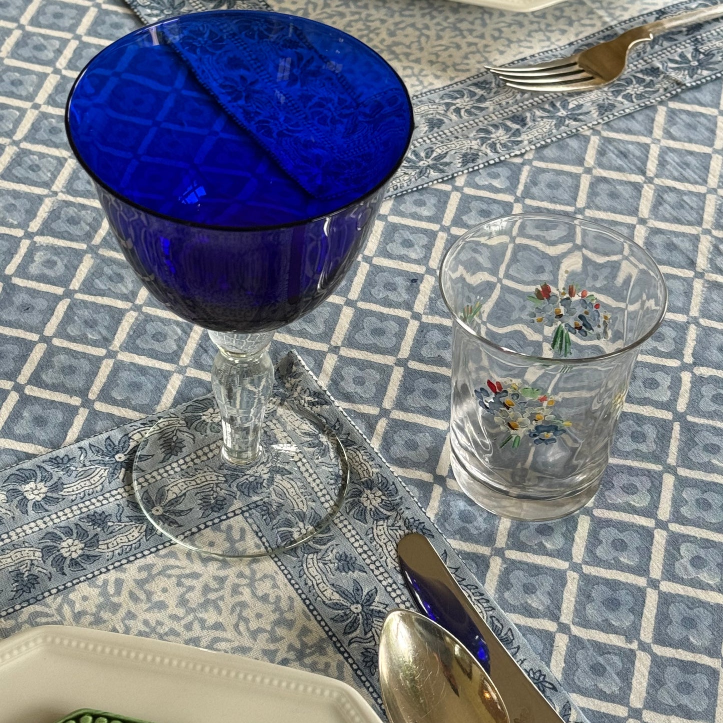 Blue Foliage Placemats - Set of 6