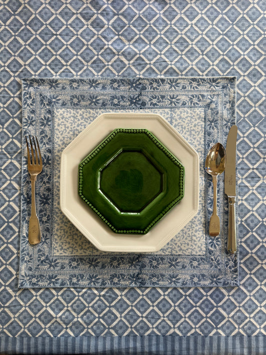 Blue Foliage Placemats - Set of 6