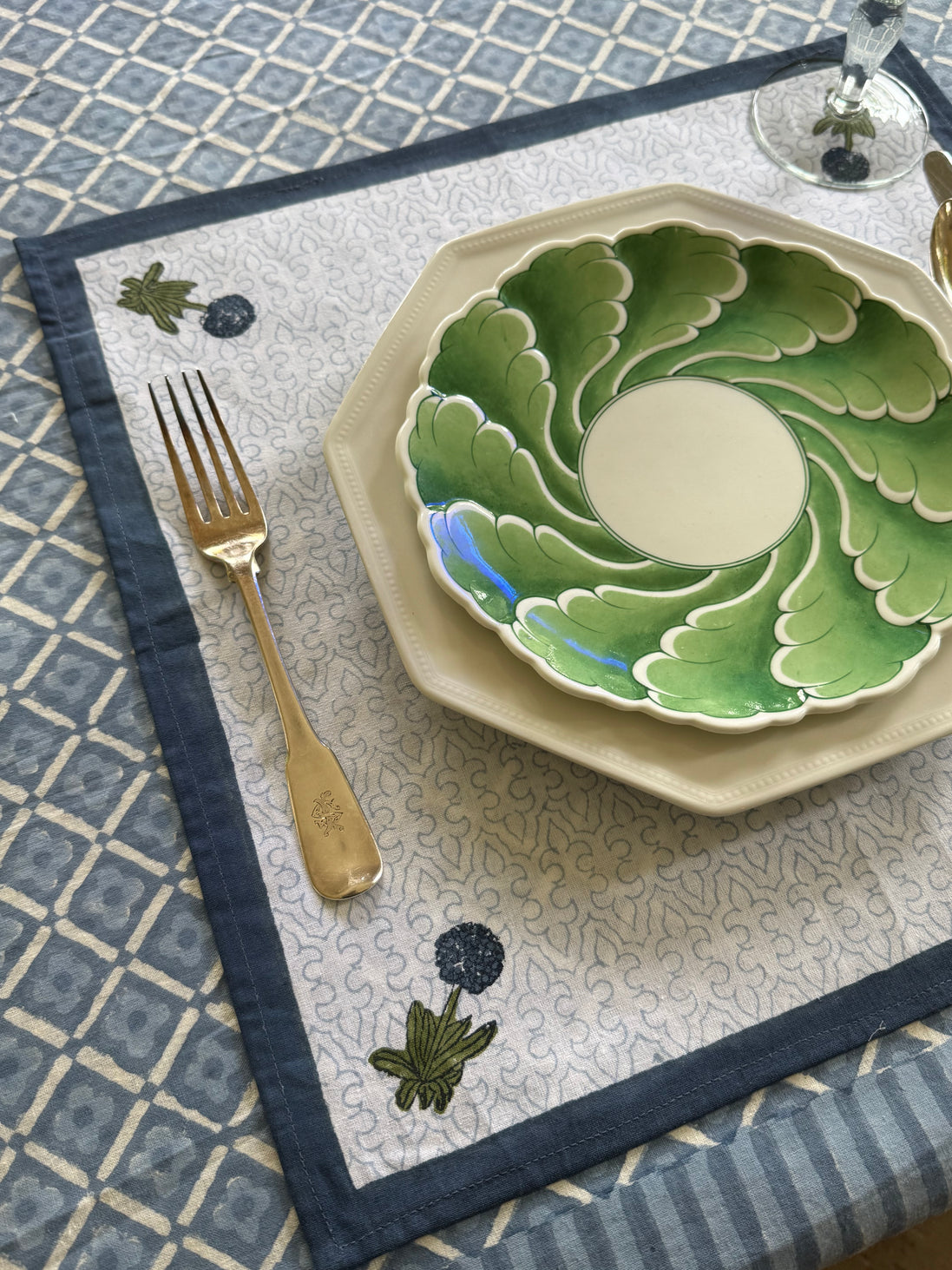 Blue Allium Placemats - Set of 6
