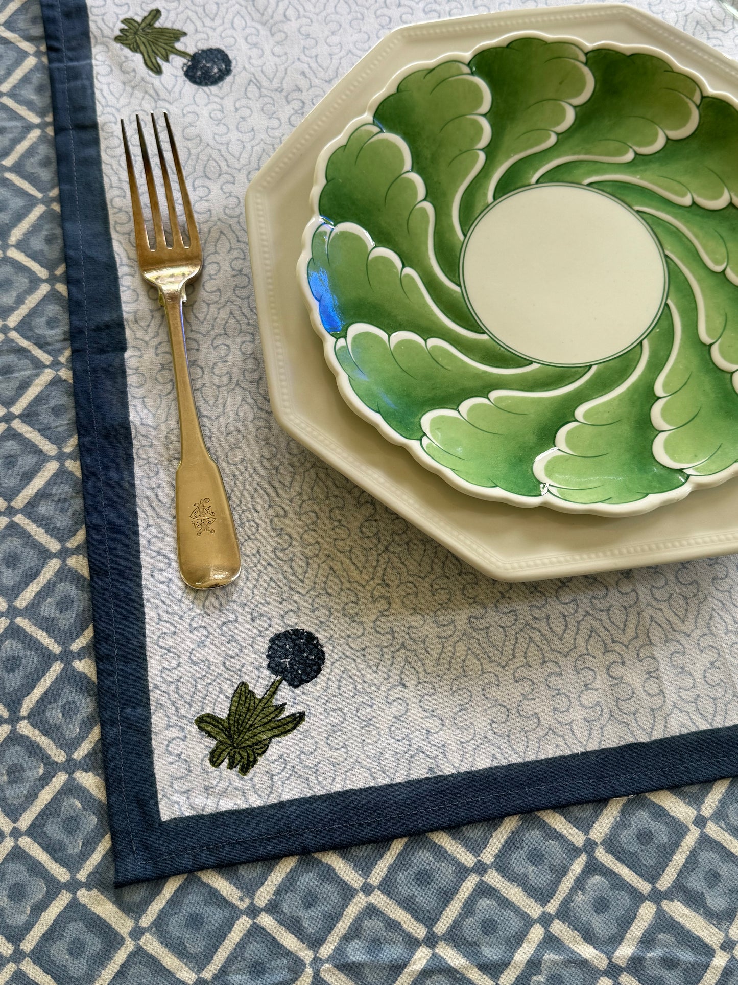 Blue Allium Placemats - Set of 6