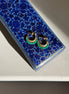Gemstone Cresent Hoop Earrings - Green